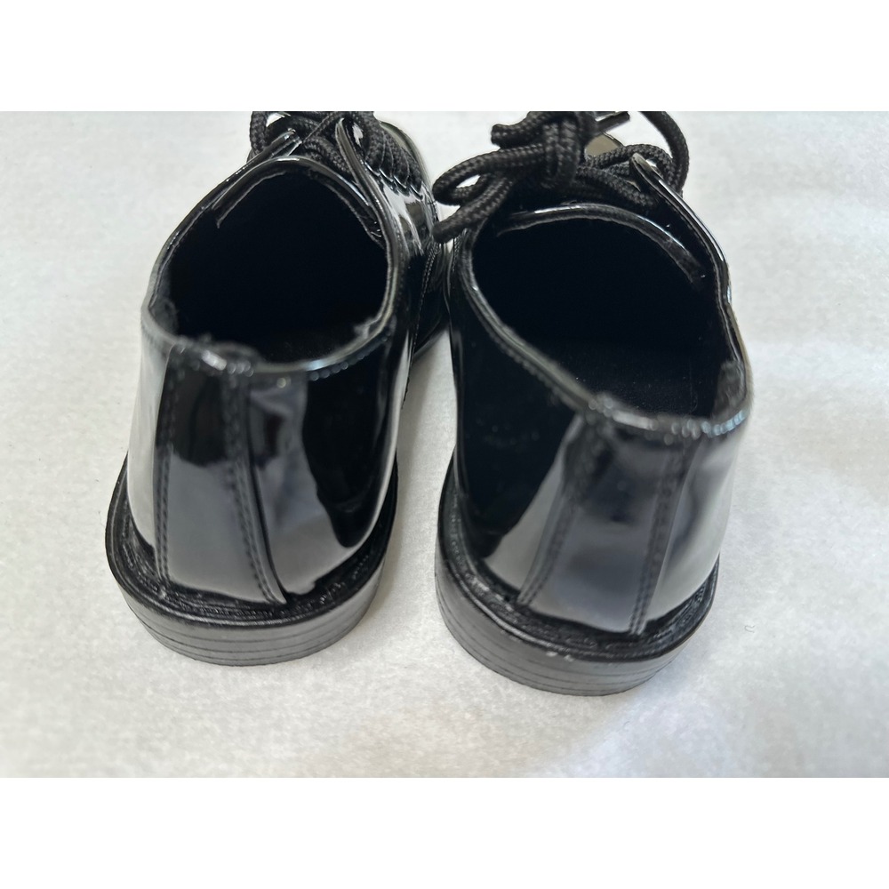 Tip Top Boys Dress Shoes Size 12 Black Patent Leather Lace Up Excellent - Picture 4 of 6